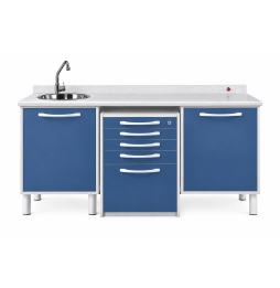 DentaNova Blue – Mueble Odontológico con Tarja y Cajonera