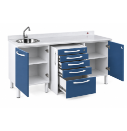 Mueble Dental MOD TAU – Mueble Odontológico con Tarja y Cajonera