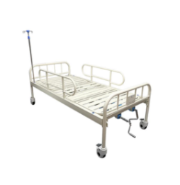 Cama manual 2 manivelas barandales y porta suero